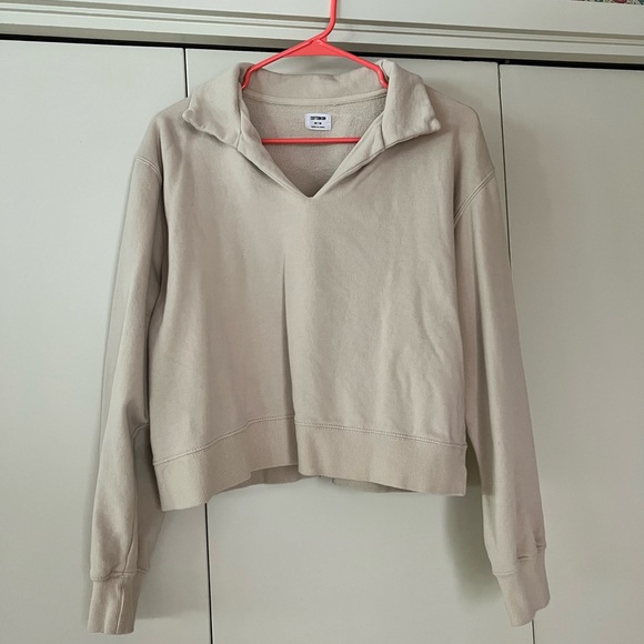 Cotton On V-neck Collared Sweatshirt - Picture 2 of 5